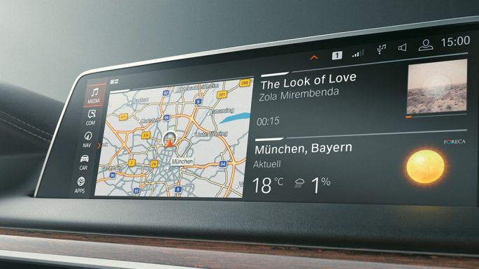 BMW Серија 7 Седан: Microsoft Office 365 BMW Серија 7 Седан: Microsoft Office 365 на контролниот дисплеј