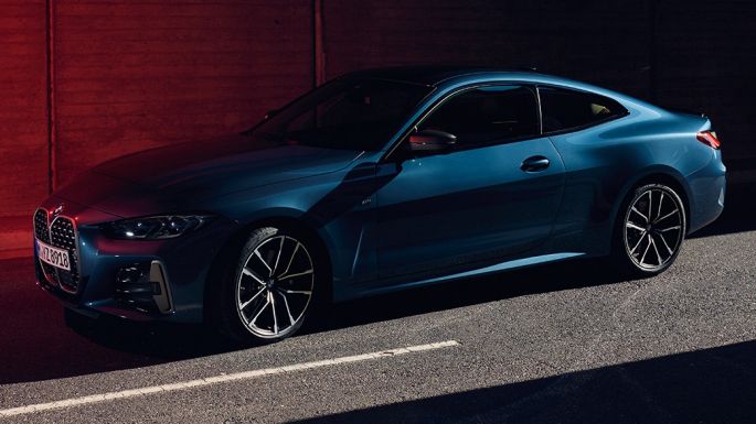 Side view roof line BMW M440i xDrive Coupé G22 2020 BMW M440i xDrive Coupé Arctic Race Blue metallic G22 2020 side view roof line