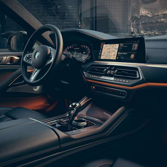BMW X6 внатрешност. Внатрешноста на BMW X6.