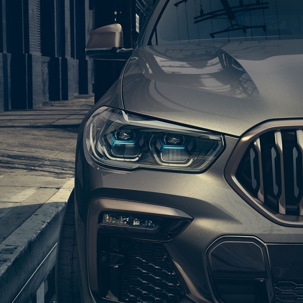 BMW Laserlight.. Поглед одблизу на BMW X6 со фокус на Laserlight.