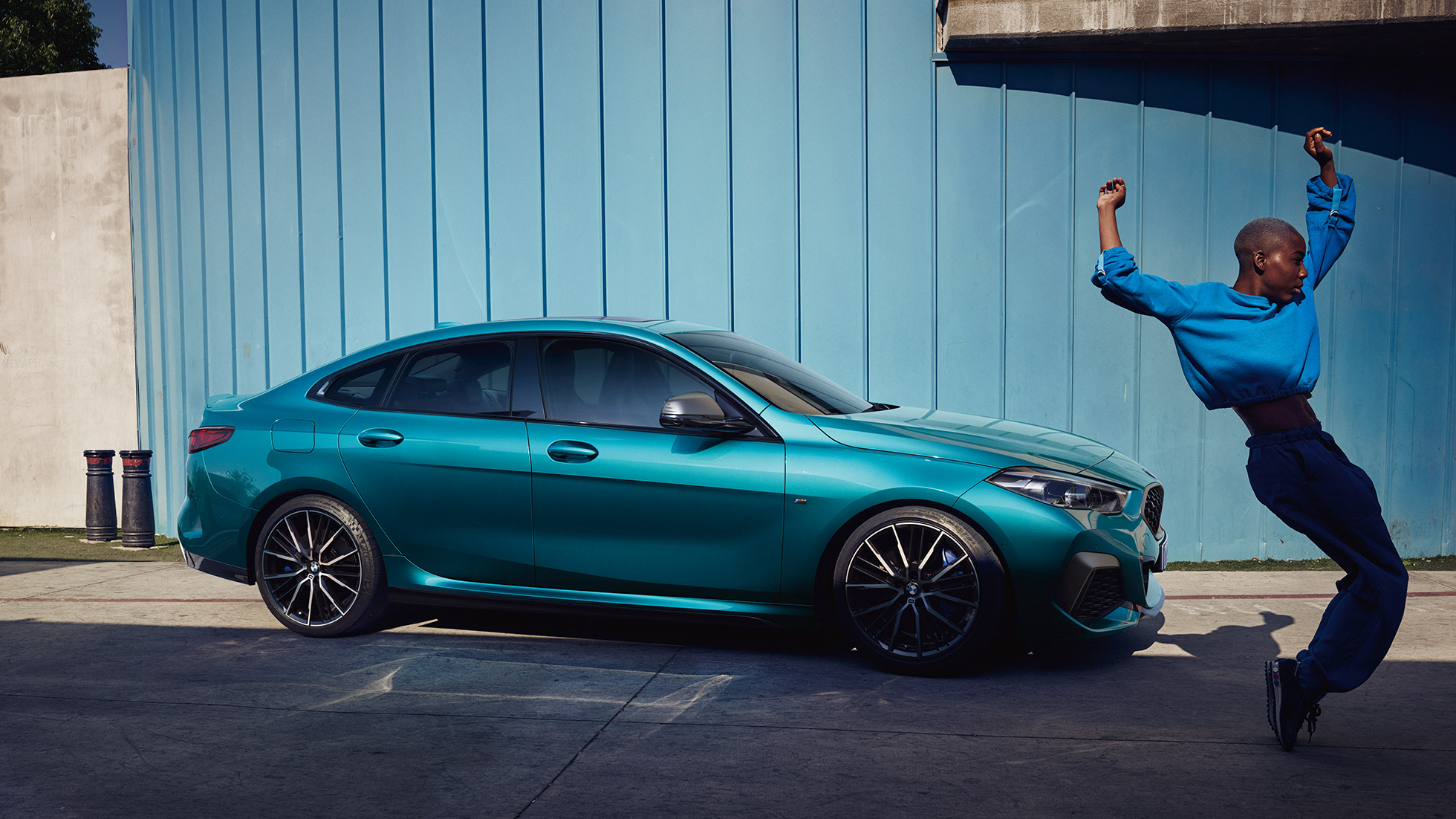 Coupé силуета BMW Серија 2 Gran Coupé Coupé силуета на BMW 2 Series Gran Coupé Snapper Rocks Blue металик F44 2020 страничен приказ