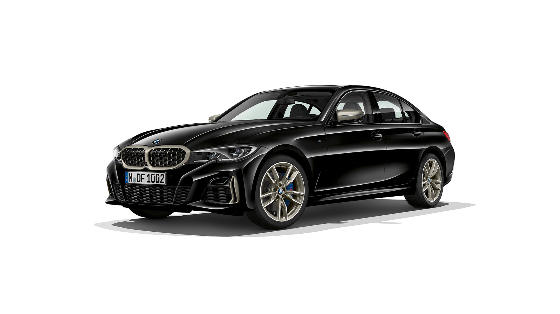 BMW Серија 3 Седан, BMW M340i xDrive. Страничен замрзнат кадар на BMW Серија 3 Седан како M340i xDrive.
