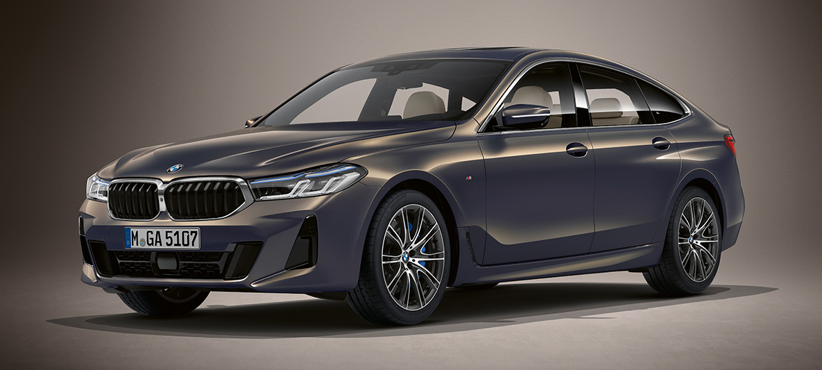 BMW Individual paint finish Alvit Grey metallic BMW 6 Series Gran Turismo G32 2020 BMW Individual paint finish Alvit Grey metallic BMW 6 Series Gran Turismo G32 2020 three-quarter front view standing