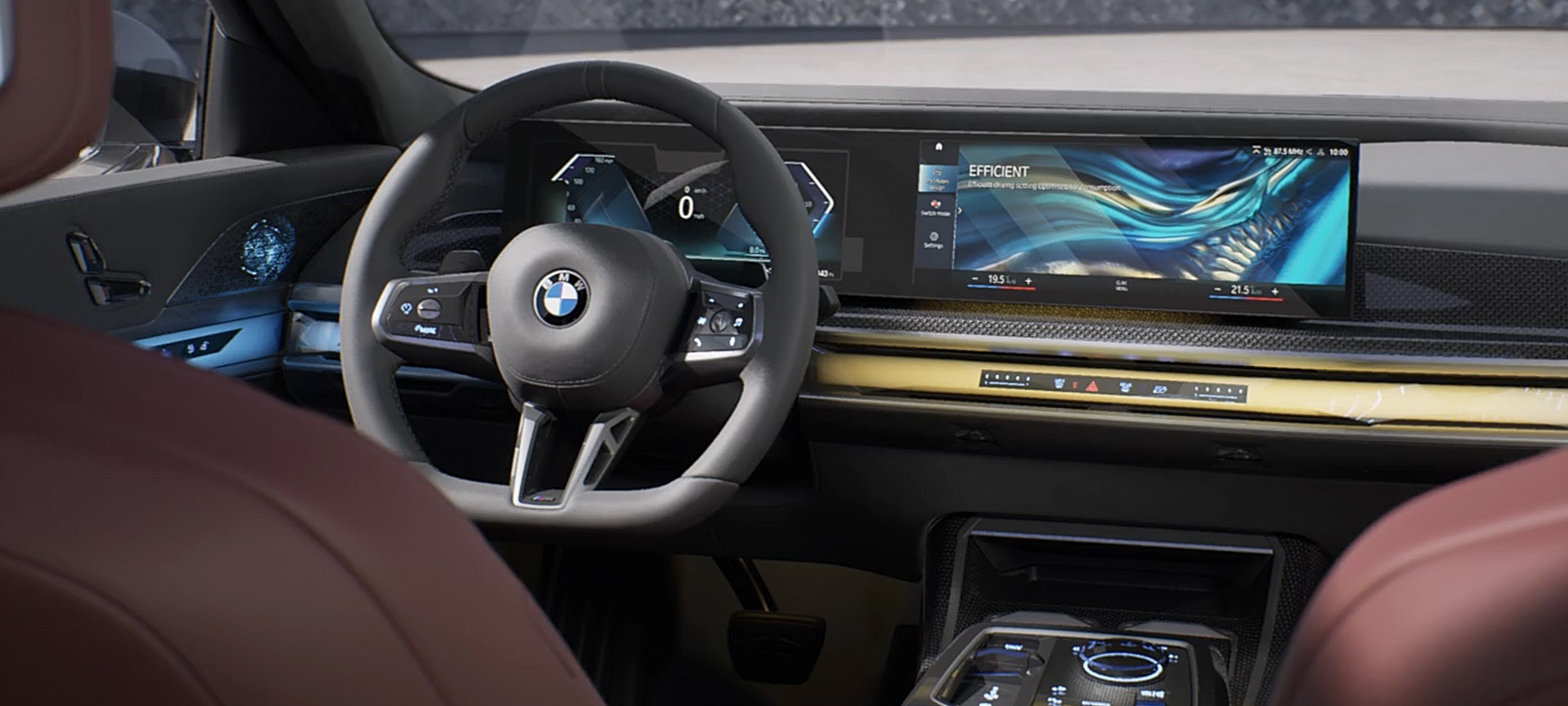 Дизајн на внатрешноста на BMW Серија 7 Седан G70 ICE 740i M спорт пакет BMW Серија 7 Седан G70 ICE 740i M спорт пакет дизајн на внатрешноста