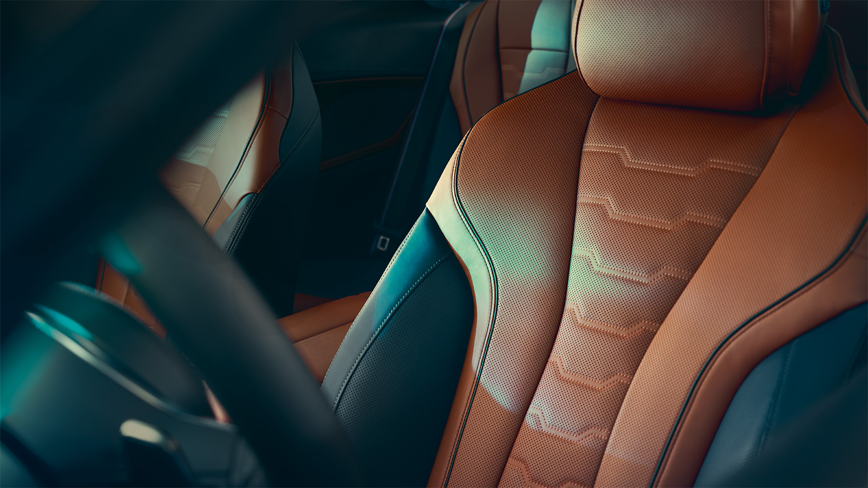 BMW Серија 8 Coupé мултифункционално седиште Крупен кадар на BMW Серија 8 Coupé мултифункционално седиште во Merino кожа.