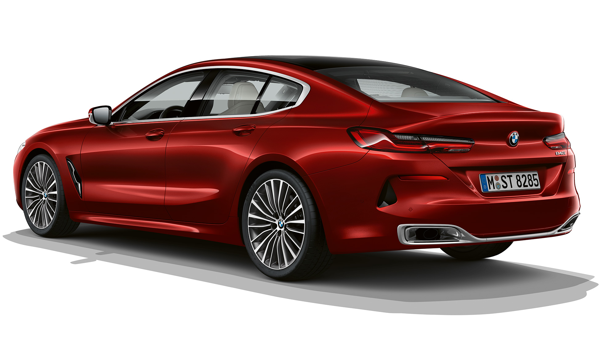 Основен модел, тричетвртински приказ одзади BMW серија 8 Gran Coupé, основен модел, тричетвртински приказ одзади
