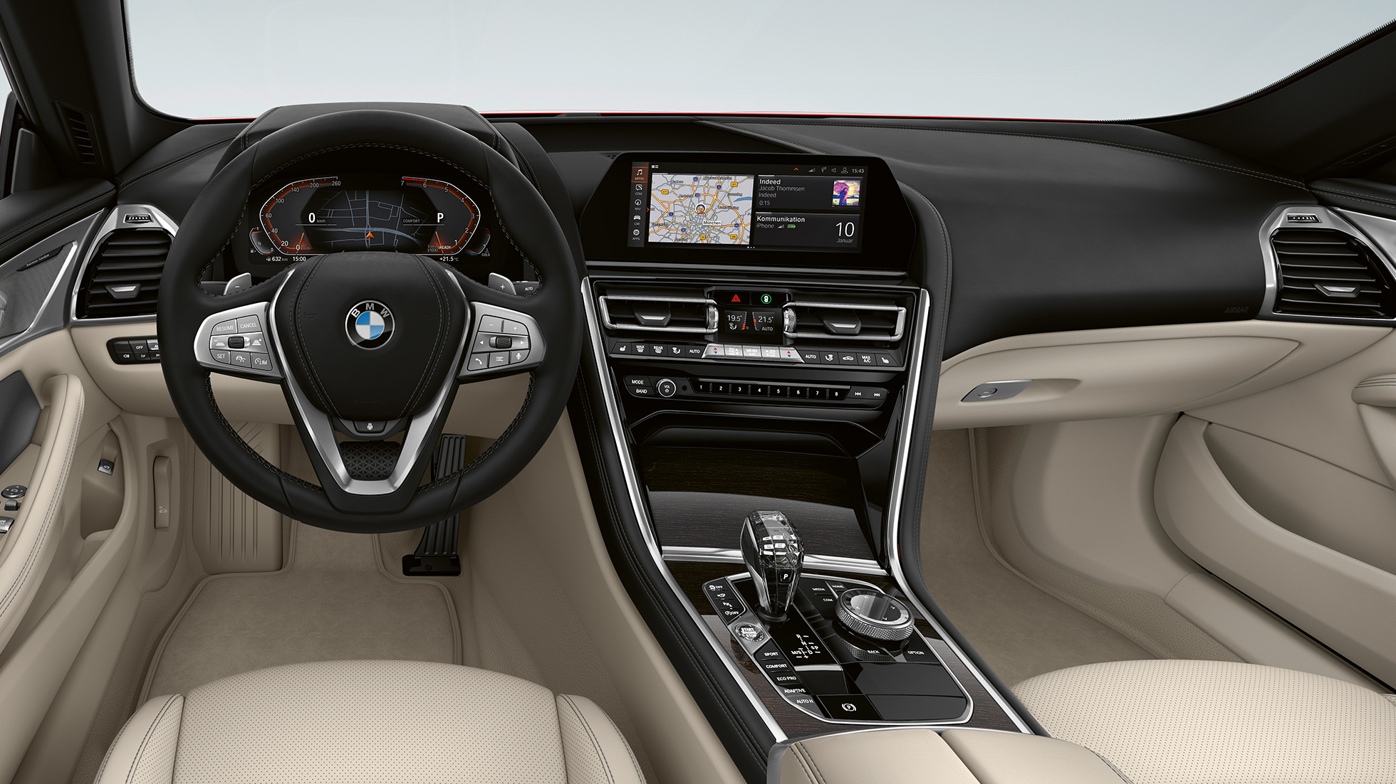 Основен модел, кокпит BMW серија 8 Gran Coupé, основен модел, кокпит