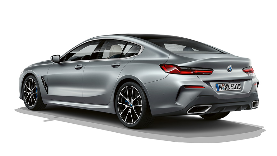 BMW серија 8 Gran Coupé, Frozen Temptation, тричетвртински приказ одзади