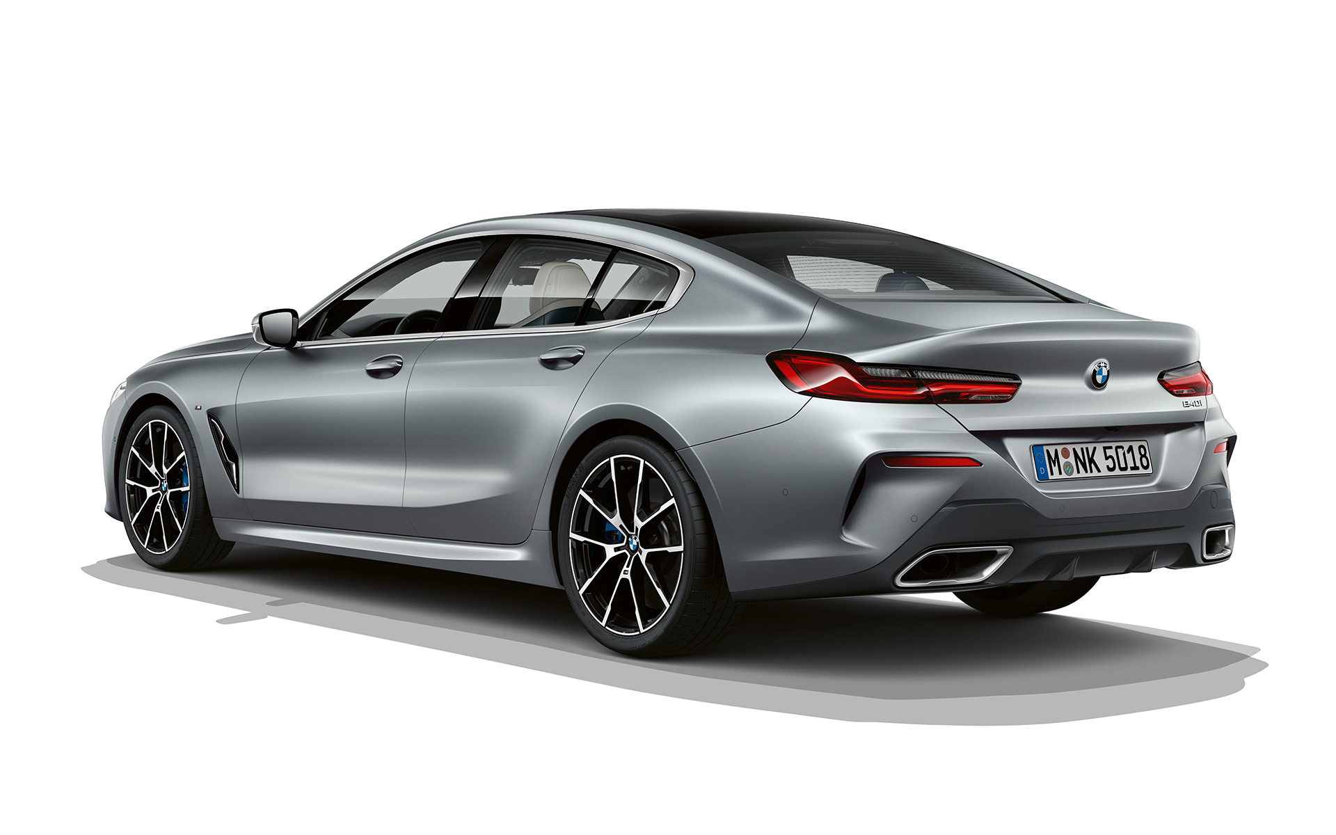 Frozen Temptation, тричетвртински приказ одзади BMW серија 8 Gran Coupé, Frozen Temptation, тричетвртински приказ одзади