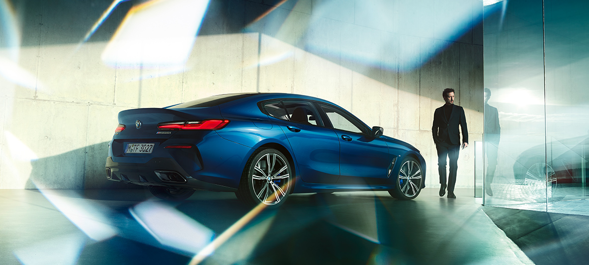 BMW Individual, тричетвртински приказ одзади BMW серија 8 Gran Coupé, BMW Individual, тричетвртински приказ одзади
