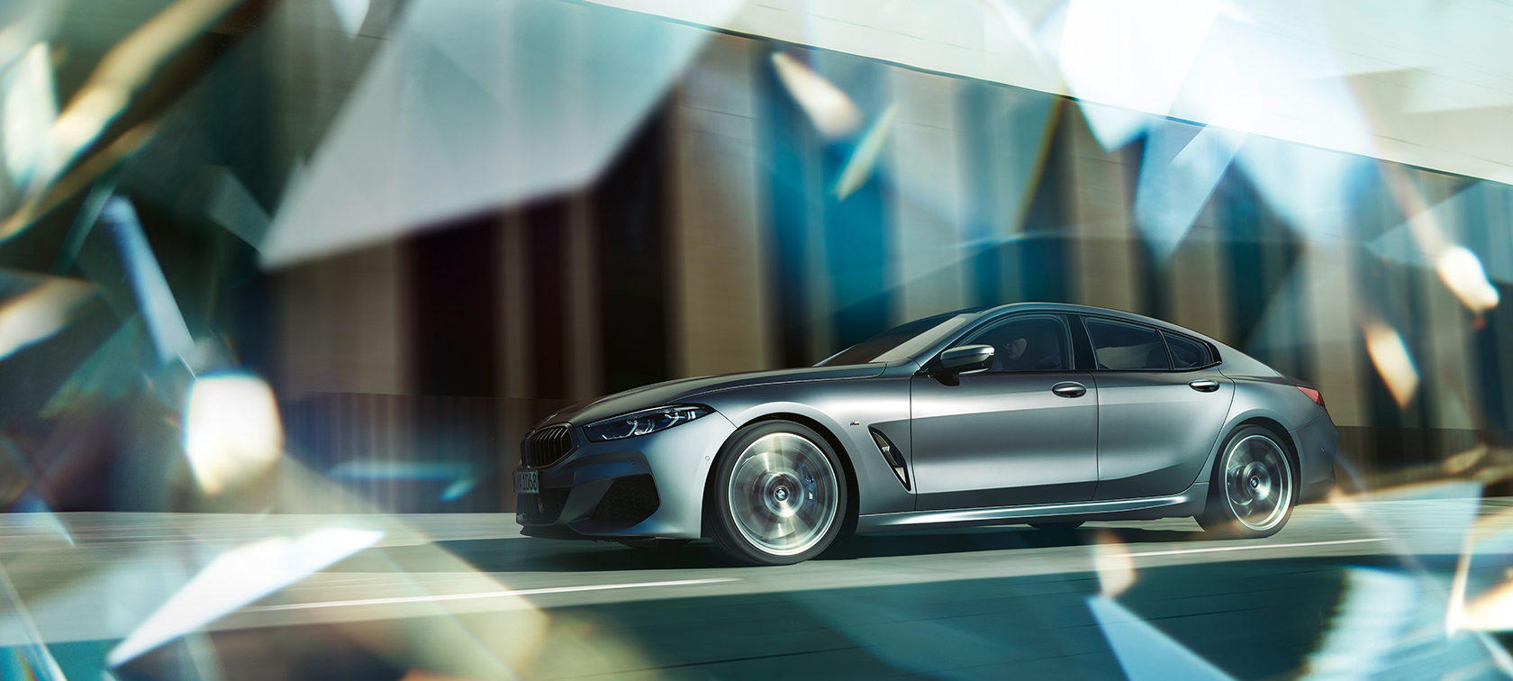 BMW серија 8 Gran Coupé, инспирирај се BMW серија 8 Gran Coupé, страничен приказ во движење, инспирирај се