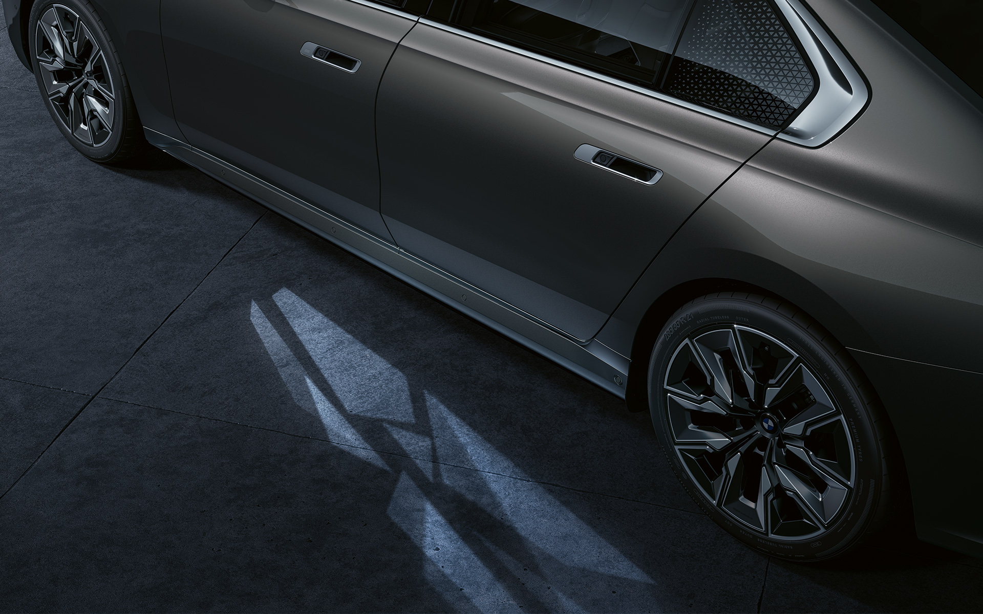 BMW i7 Седан G70 Надворешност Welcome Light килим BMW i7 Седан G70 Надворешност Welcome Light килим