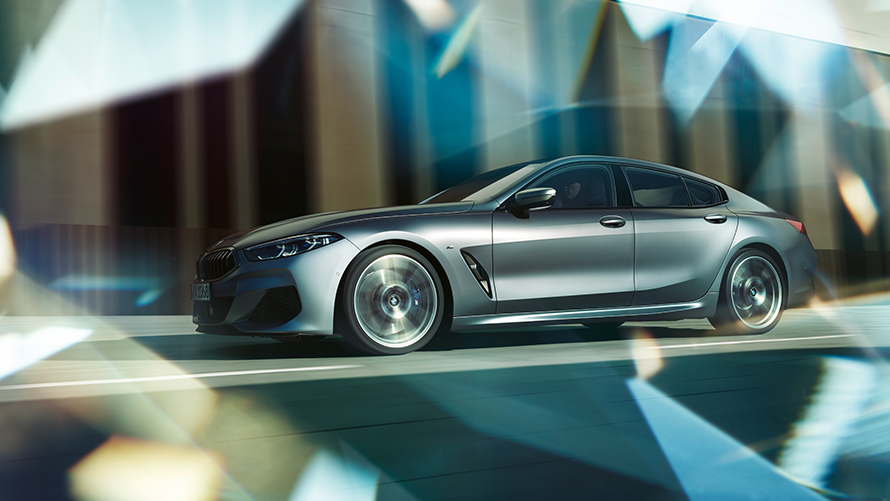 BMW M850i xDrive Gran Coupé, дизајн, страничен приказ, BMW серија 8 Gran Coupé