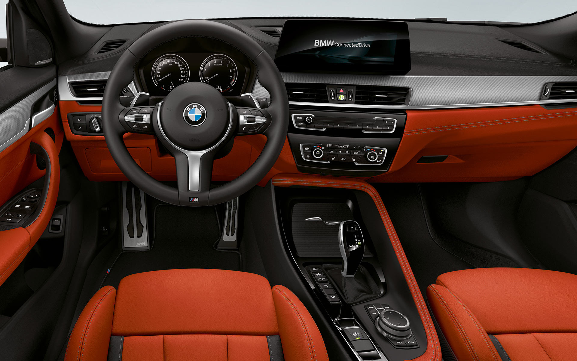 M кожен управувач BMW X2 M35i (F39) внатрешност