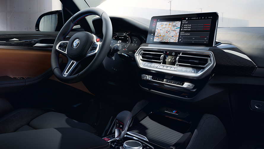 BMW X3 M Competition F97 LCI Facelift 2021 кокпит BMW X3 M Competition F97 LCI Facelift 2021 кокпит ентериер