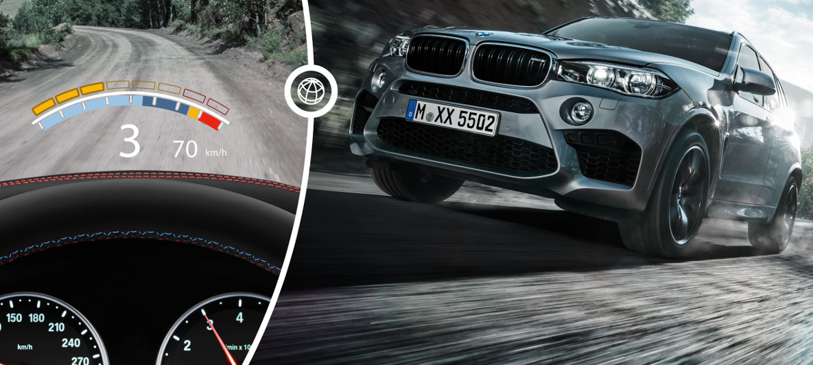 BMW Head-Up Display with M-specific display BMW Head-Up Display with M-specific display