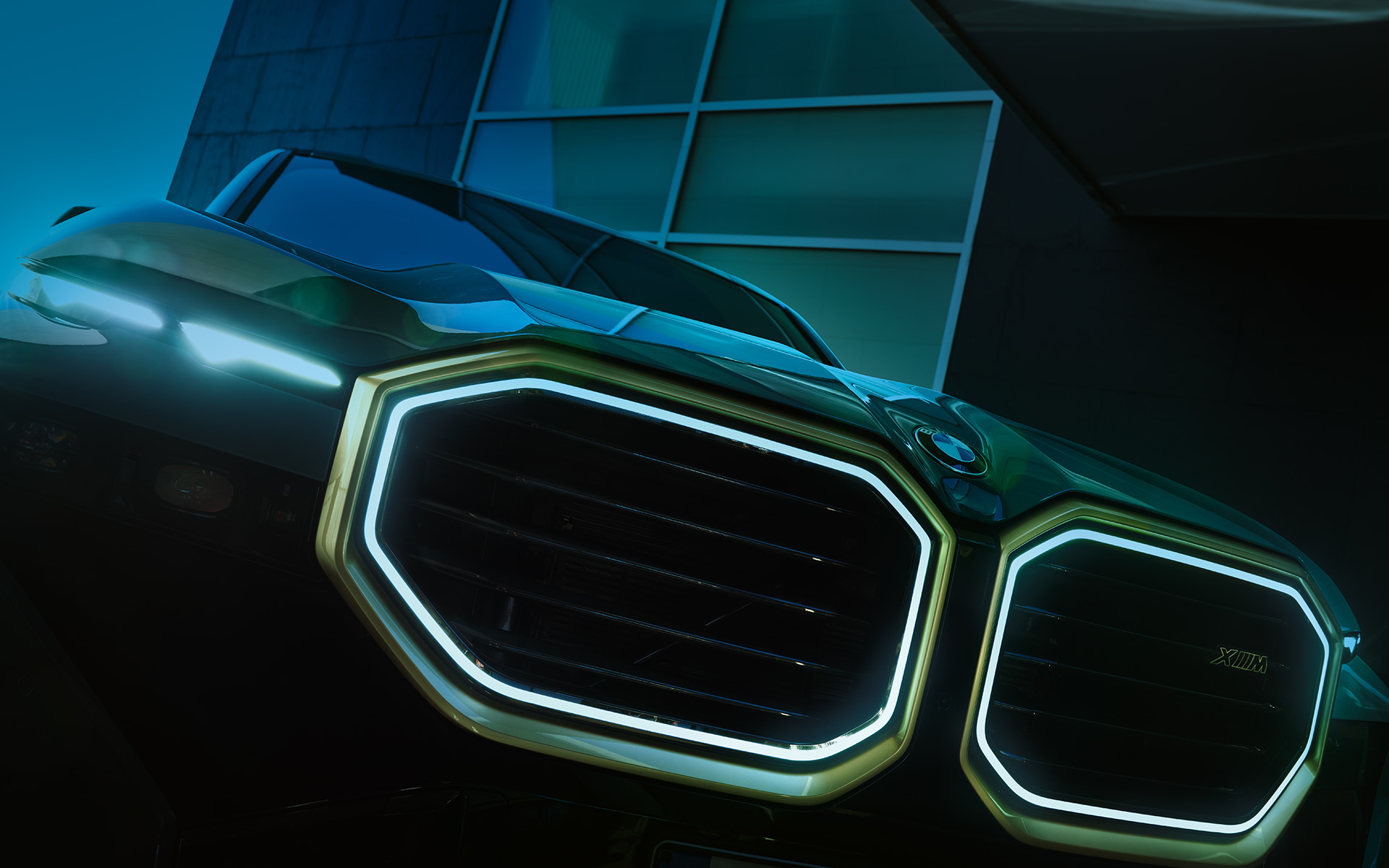 BMW XM G09 Хауба и решетка BMW XM G09 Надворешност хауба и решетка