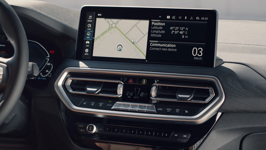 BMW X3 G01 Централен дисплеј за информации 2021 BMW X3 G01 Централен дисплеј за информации 2021