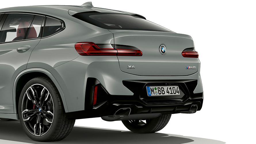 BMW X4 G02 Brooklyn Grey сива боја крупен кадар дизајн на заден дел 2021 BMW X4 G02 Brooklyn Grey сива боја крупен кадар дизајн на заден дел 2021