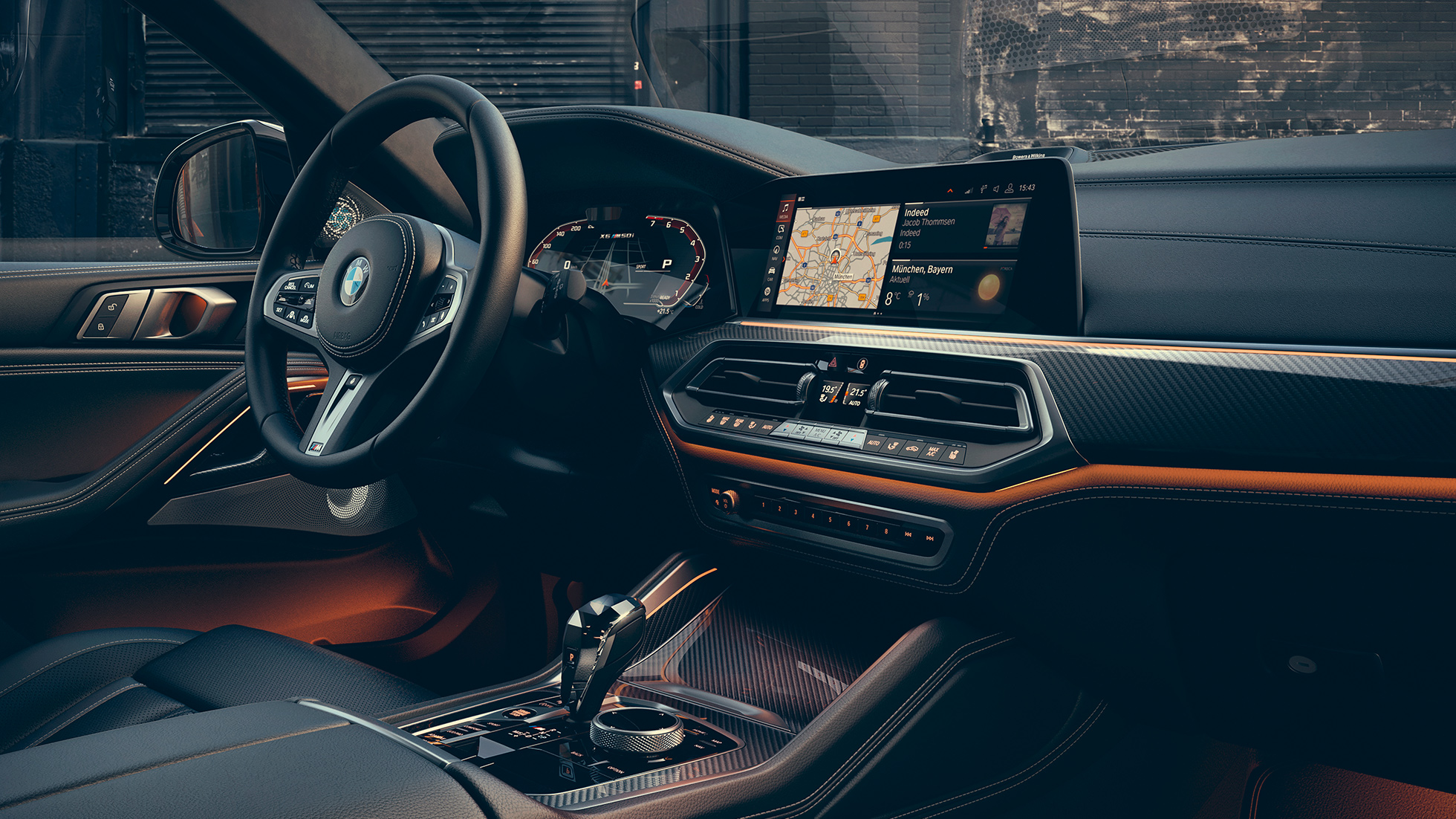 BMW X6 внатрешност. Внатрешноста на BMW X6.