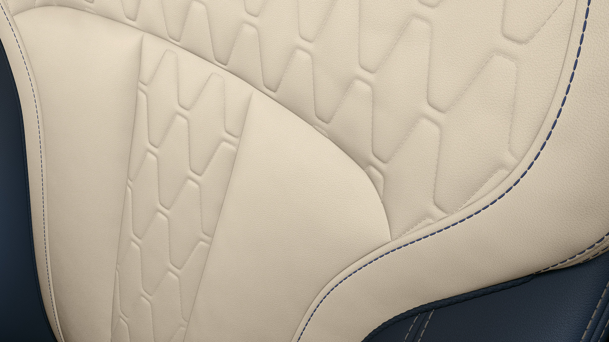 BMW X7, Design Pure Excellence дизајн на тапацир Крупен кадар на дизајнот на тапацир на BMW X7 со Design Pure Excellence елементи