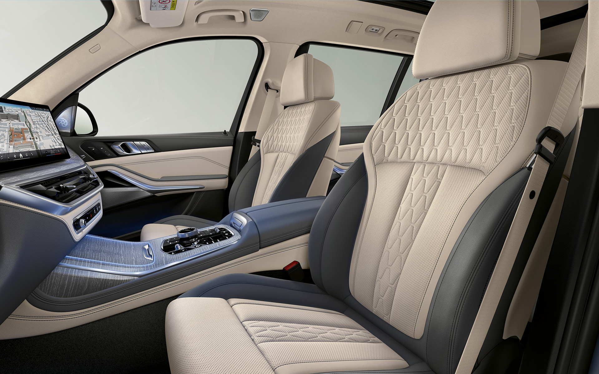Sensafin тапацир поглед од страната на возачот BMW X7 G07 LCI