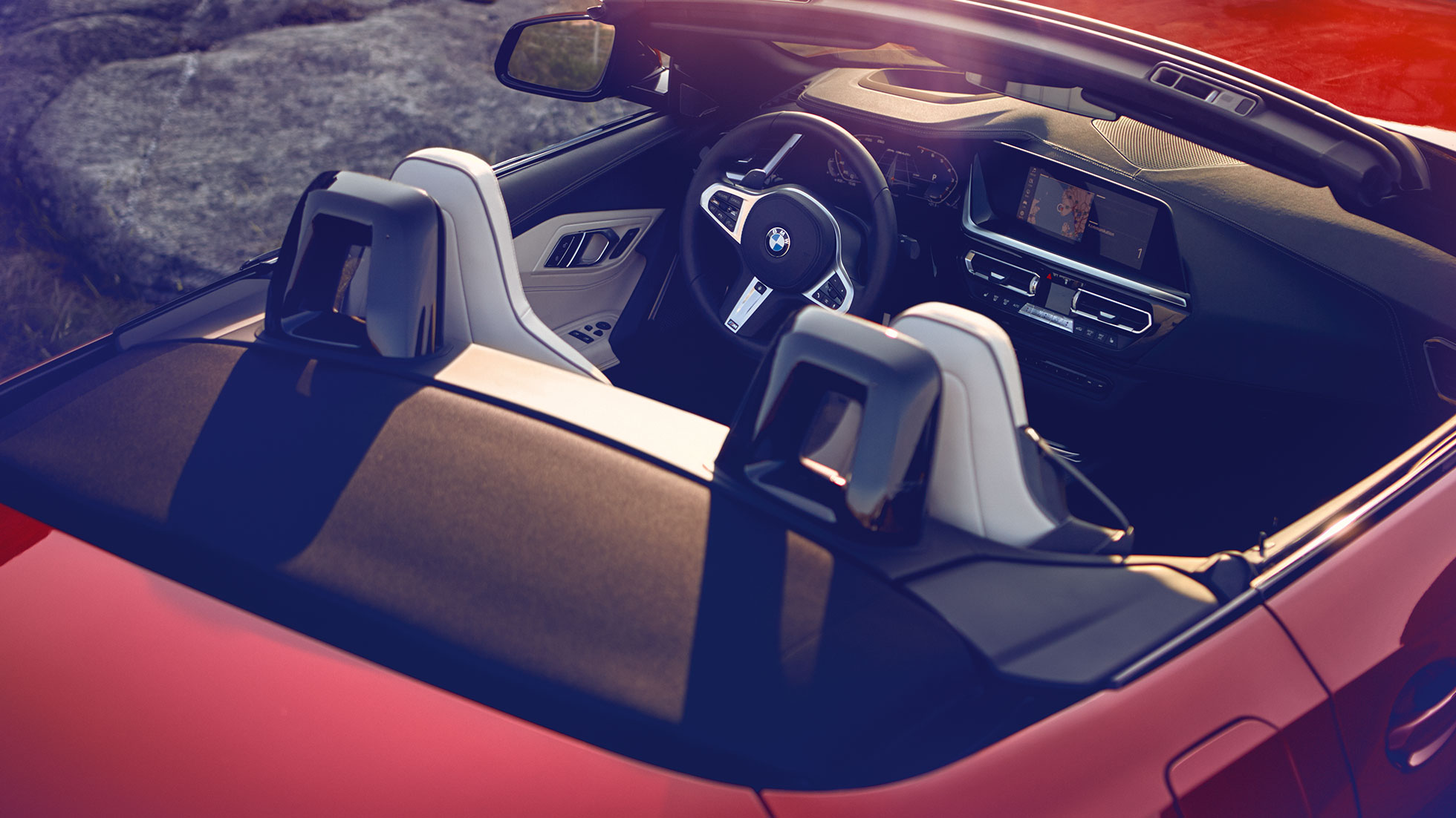 Предни седишта на BMW Z4 Roadster Поглед на предните седишта на BMW Z4 Roadster