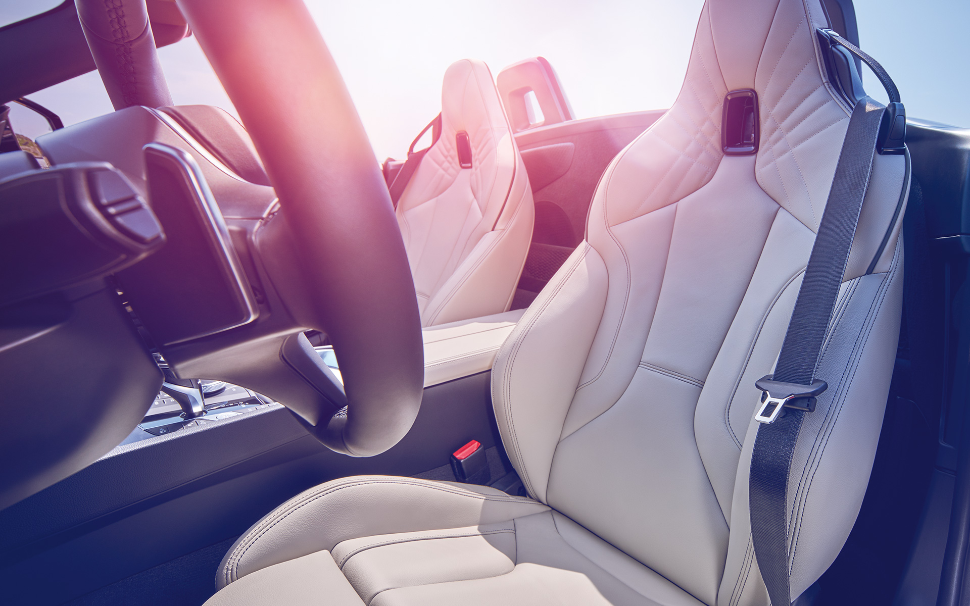 BMW Z4 Roadster (G29) предни седишта Поглед на предните седишта на BMW Z4 Roadster (G29)