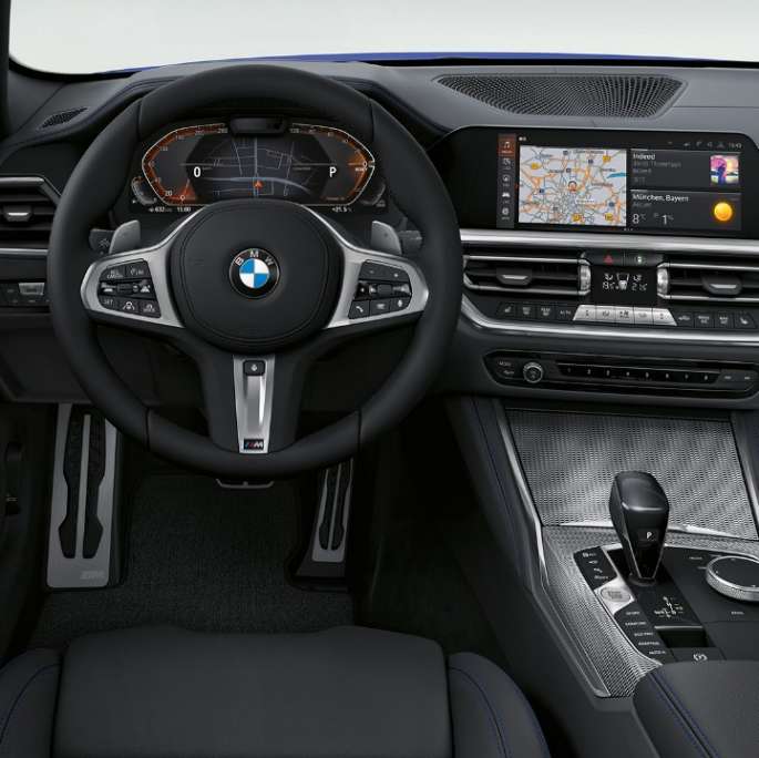 Upholstery in Exclusive Leather BMW 4 Series Coupé G22 2020 M Sport package interior