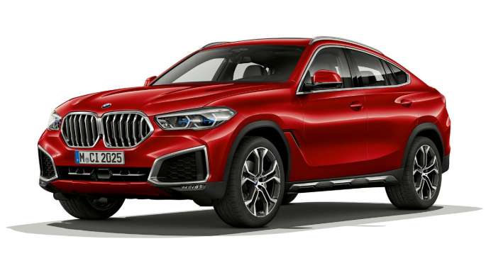 BMW X6 со BMW xLine, тричетвртински приказ однапред.